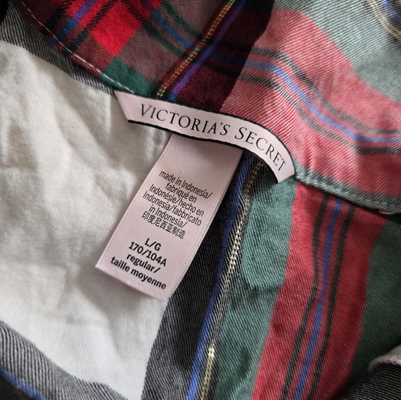 Victoria's Secret Plaid Pajamas Size Large - Picture 7 of 15